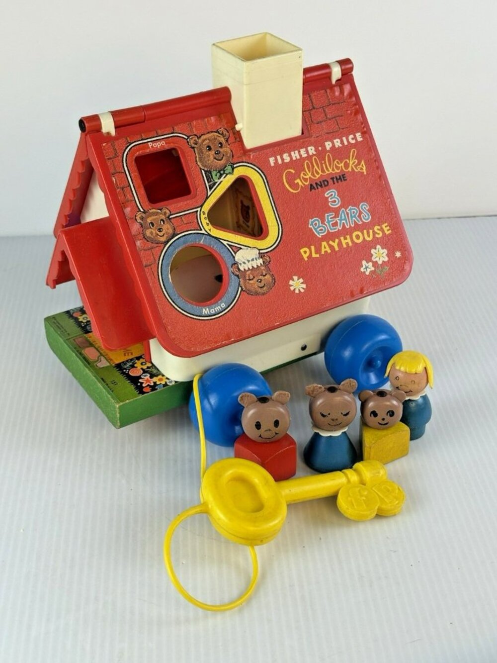 Vintage Fisher Price Goldilocks and the Three Bears Playhouse #151 Complete 1967